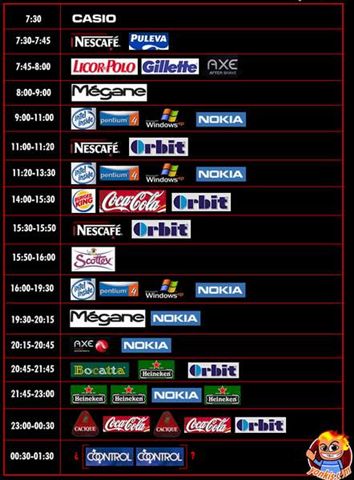 354x480, 43 Kb / расписание, бренды