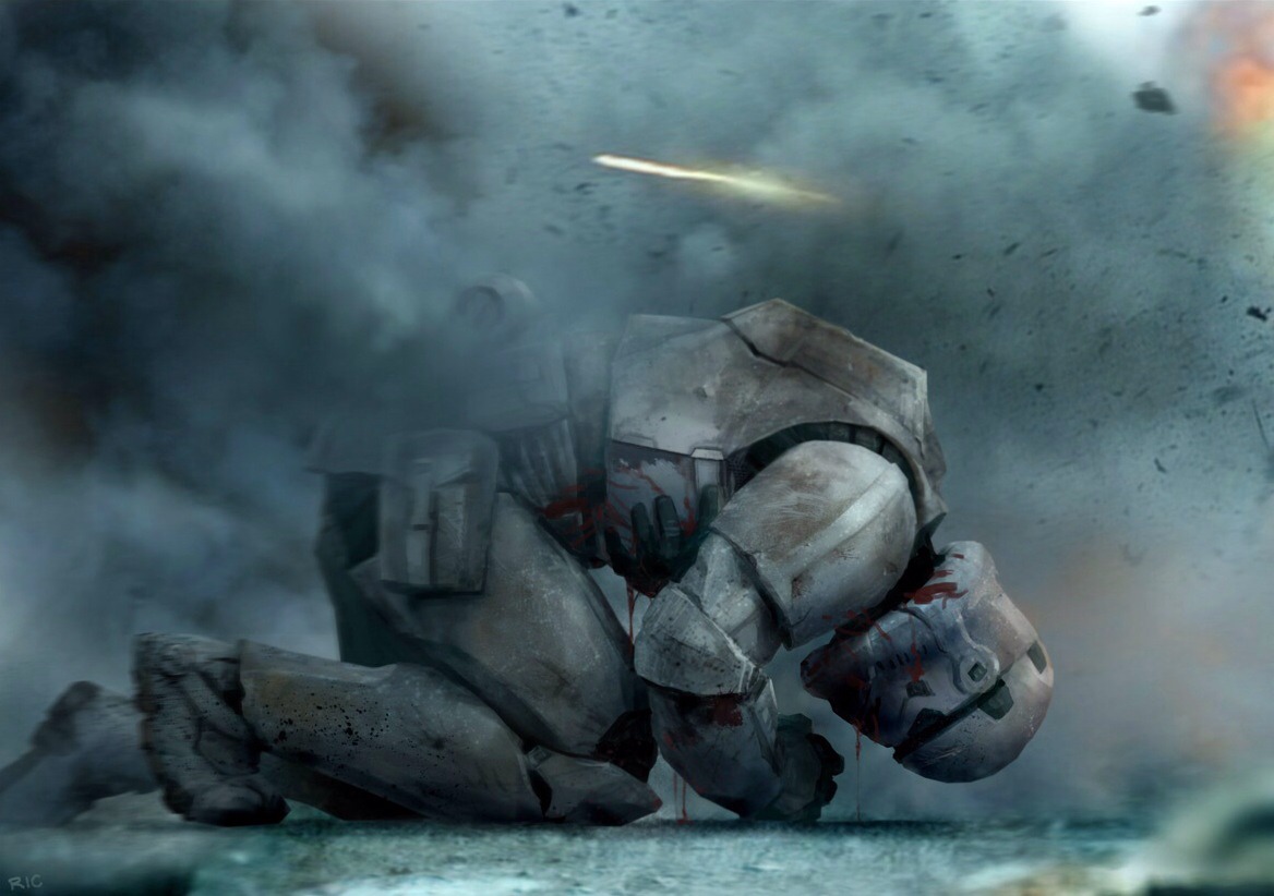 1168x822, 143 Kb / star wars, штрурмовик, трупер, кровь