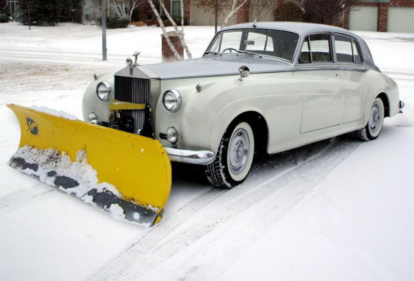 850x576, 122 Kb / ролс, ройс, снег, отвал