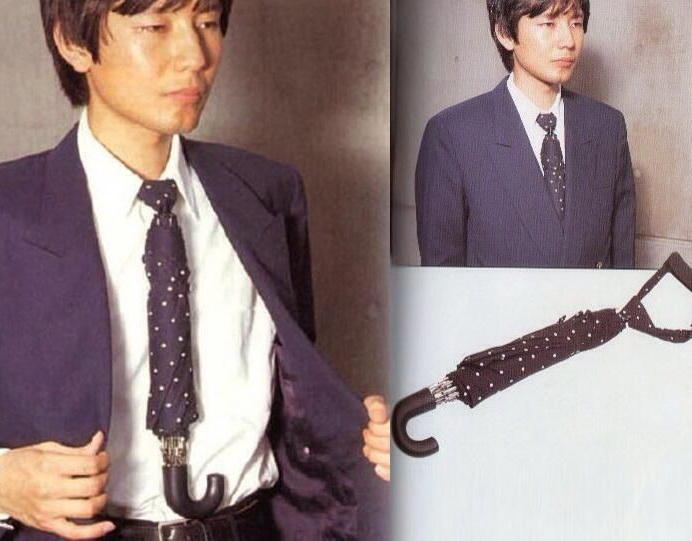 692x541, 98 Kb / японец, зонт, галстук