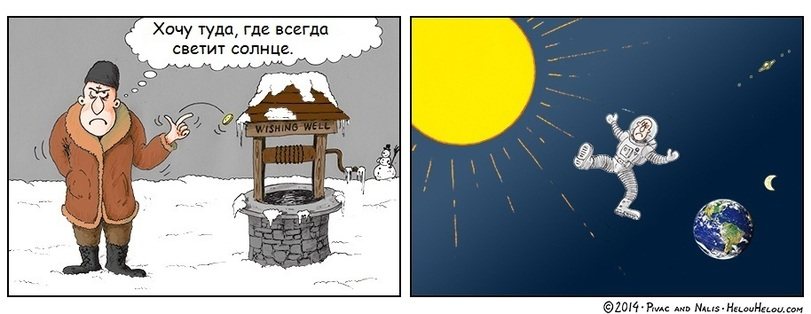 811x314, 46 Kb / зима, колодец, желание, солнце, земля, космос