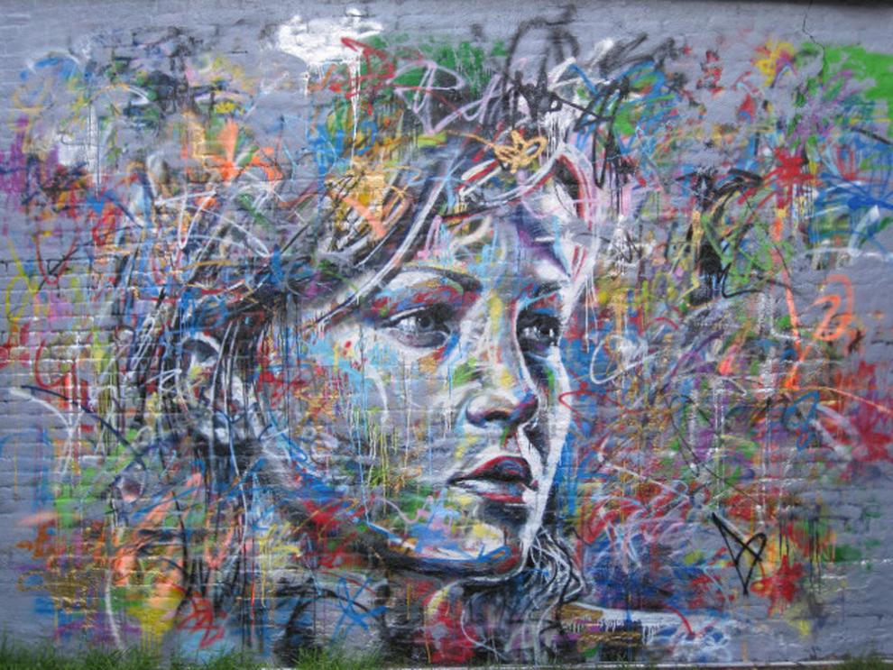 990x743, 181 Kb / David Walker, граффити, девушка, стрит арт
