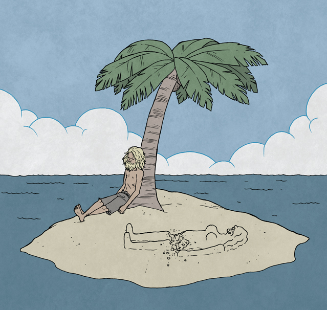 639x606, 270 Kb / пальма, песок, одиночество