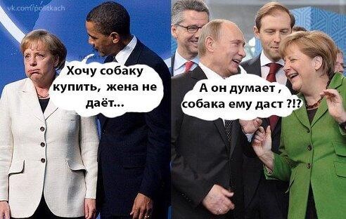 492x312, 54 Kb / обама, меркель, путин, собака, жена