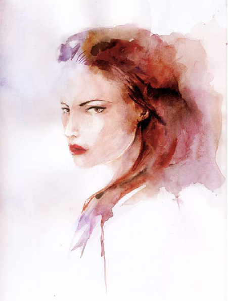 451x594, 65 Kb / рисунок, девушка, портрет