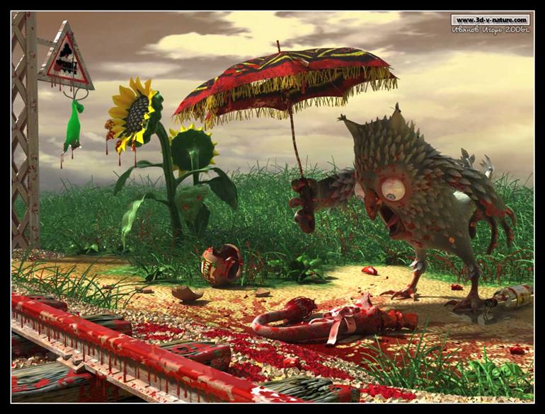 770x585, 95 Kb / сова, хвост, иа-иа, кровь