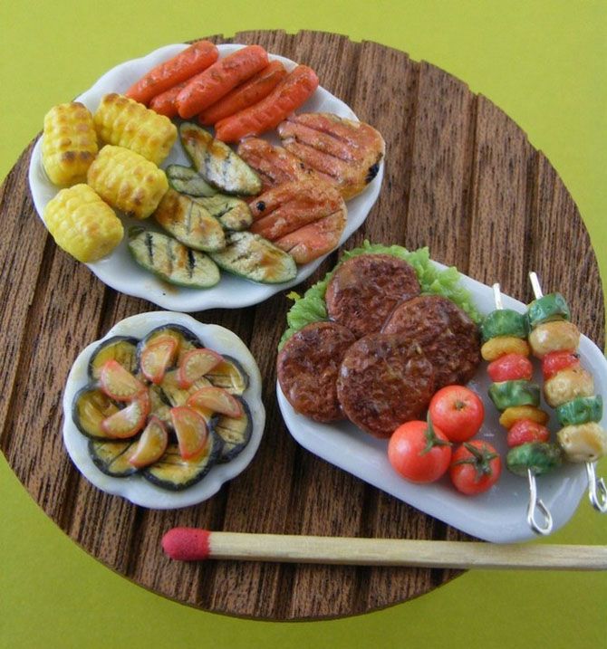 670x717, 87 Kb / глина, полимер, микростол, микроблюда, спичка, шедевр