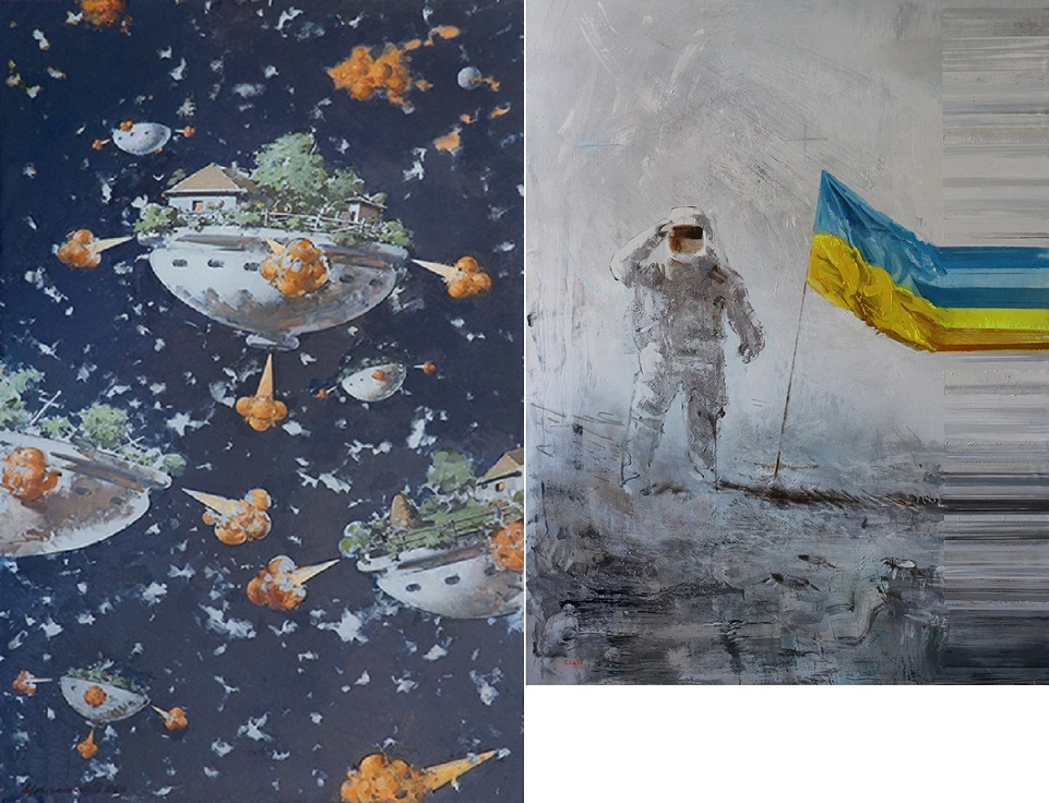 961x736, 280 Kb / политота, лeтающие oстрова, хутoра, кoсмонавт, укрaина