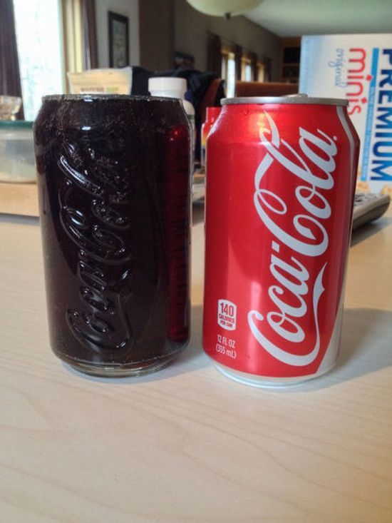 550x733, 50 Kb / coca-cola, банка, лед