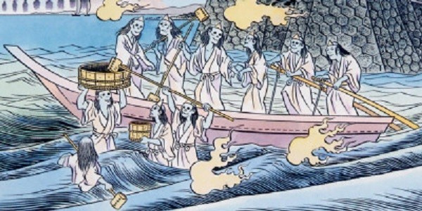 600x300, 75 Kb / Фунэ-юрэи, призраки, Япония, черпак, загадка