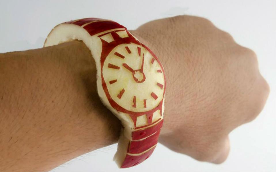 958x599, 41 Kb / iwatch, apple, часы, яблоко, кожура