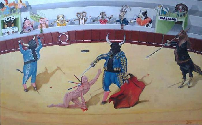 700x434, 44 Kb / тореадор, бык, бои, арена