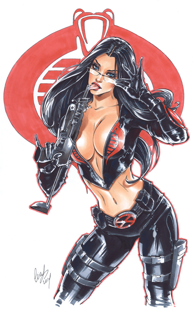 748x1200, 242 Kb / комикс, рисунок, латекс, очки, кобра, фигура, автомат, язык