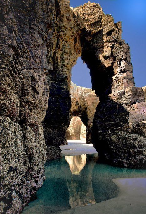 466x683, 103 Kb / пляж, пляж кафедральных соборов, Испания, Рибадео