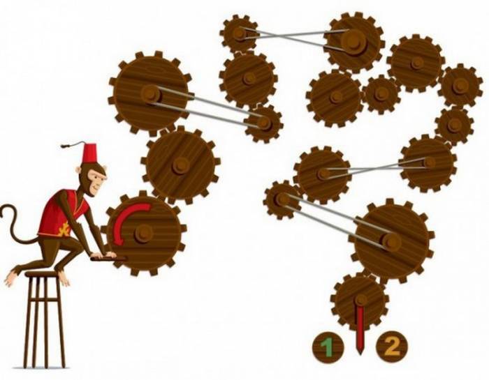 700x545, 36 Kb / Головоломка, обезьяна, шестерёнка