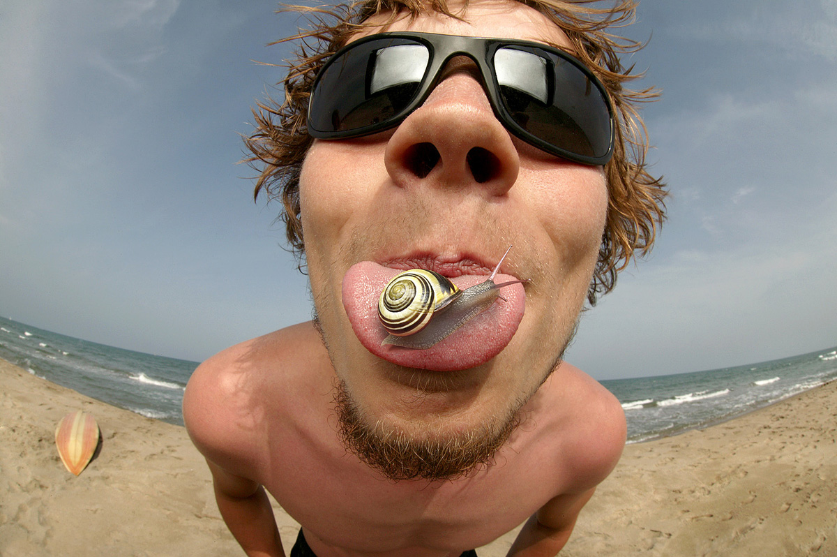 1200x798, 324 Kb / море, пляж, очки, язык, улитка