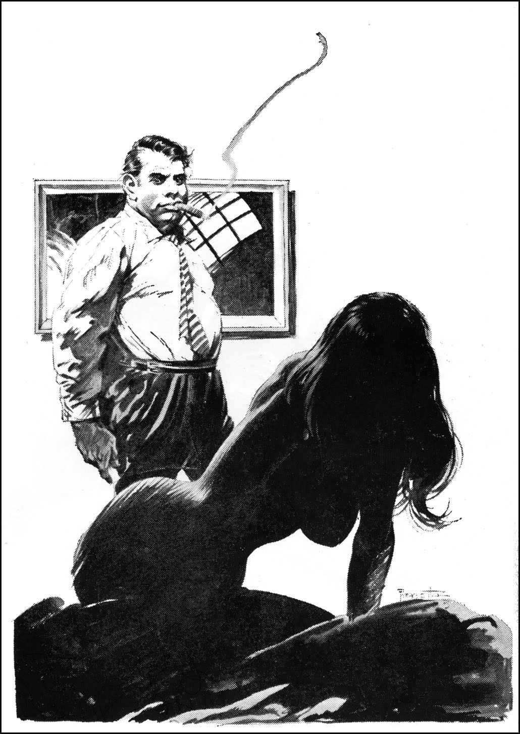 1030x1453, 241 Kb / сигара, рисунок, ч/б