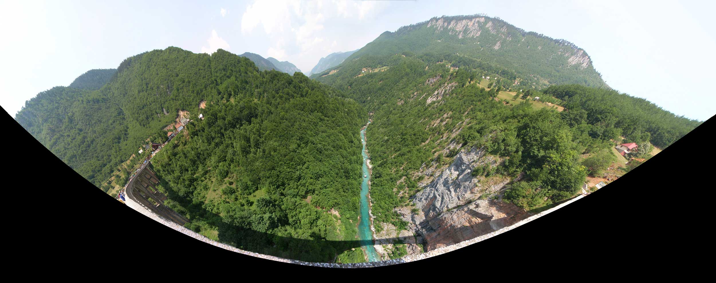 2500x988, 265 Kb / Черногория, река, Тара, лето, горы