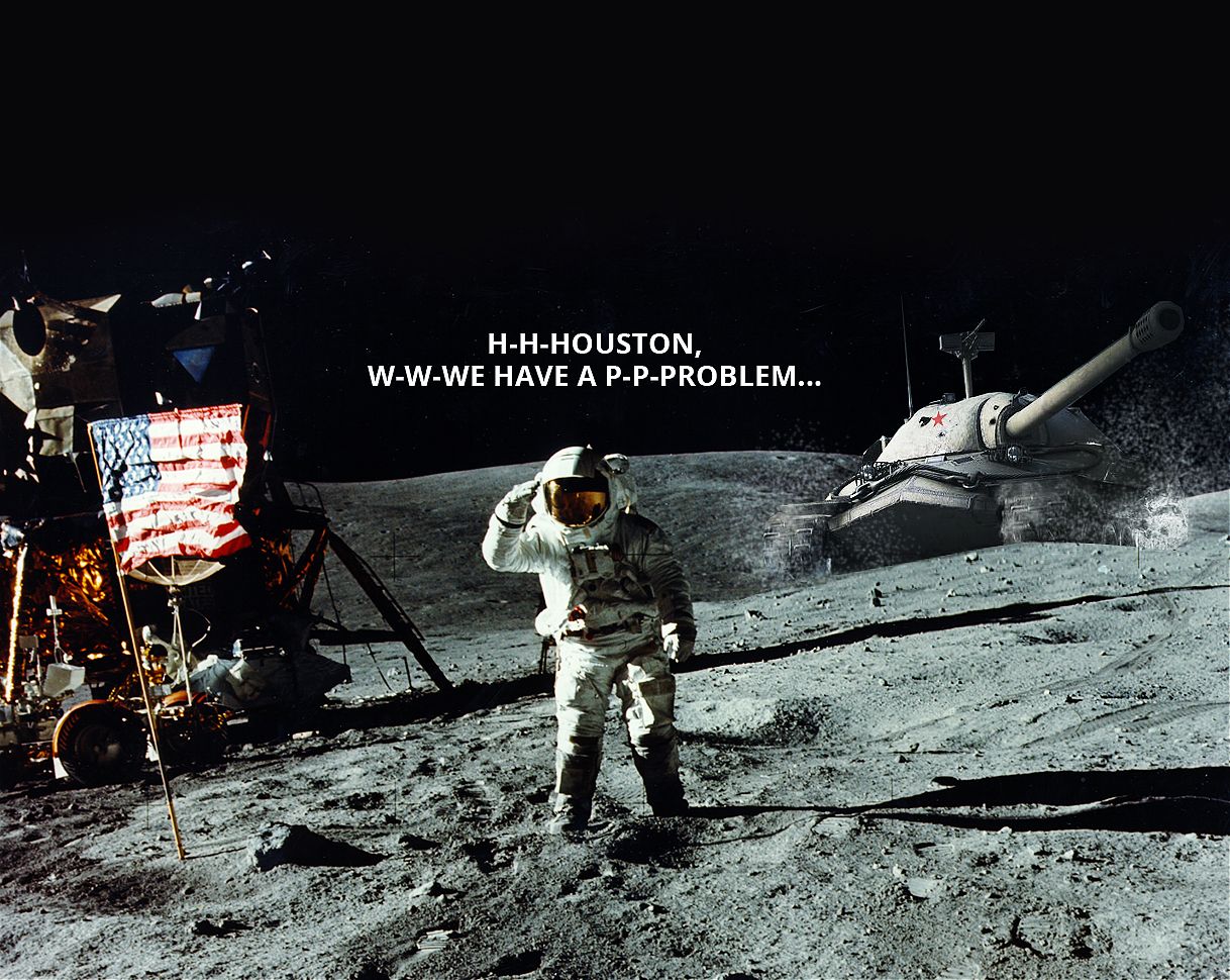 1218x970, 277 Kb / луна, космонавт, танк, хьюстон, проблема