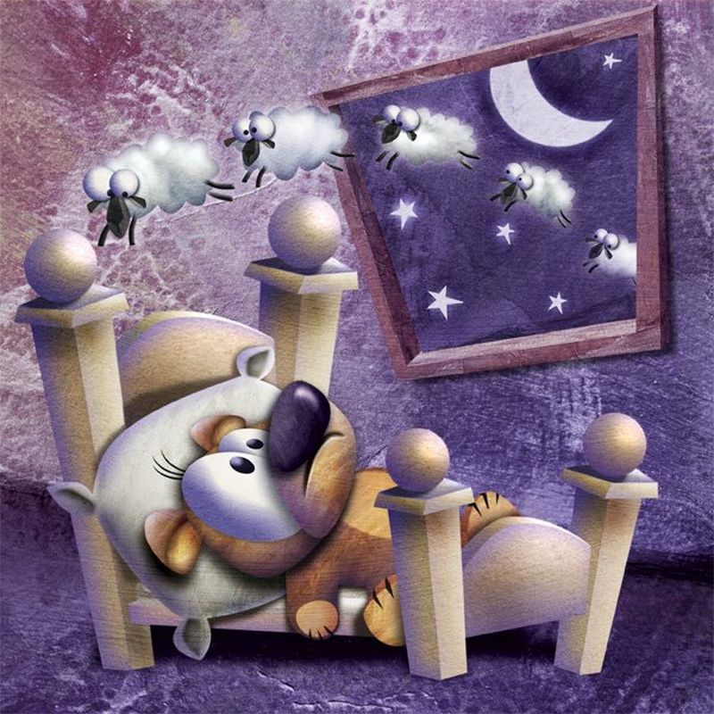 800x800, 132 Kb / сон, мишка, овцы