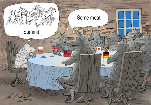 600x418, 82 Kb / овечка, волки, саммит, игра слов