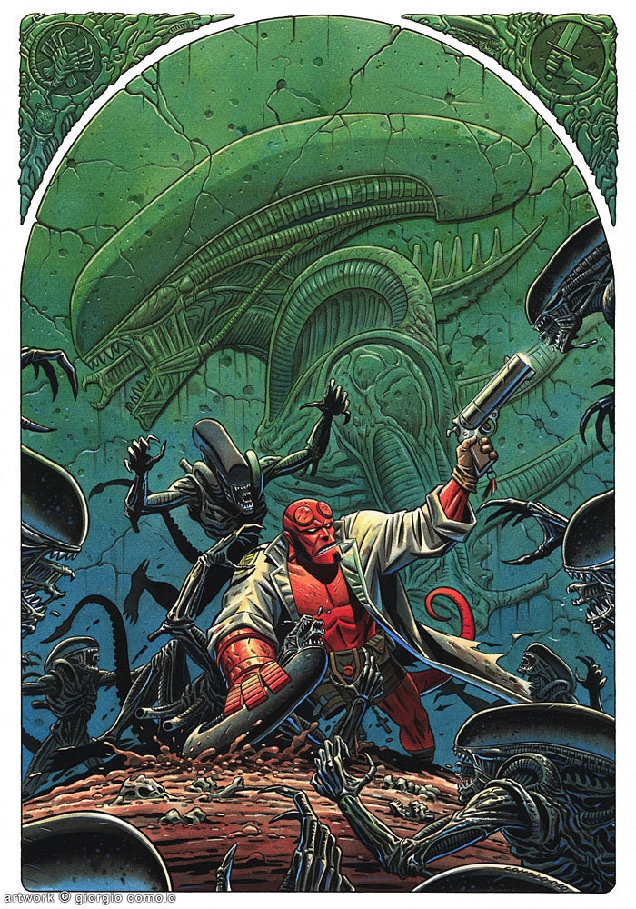 700x1000, 290 Kb / чужие, хеллбой