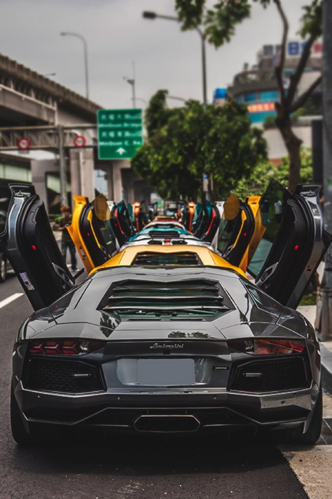 650x975, 79 Kb / Lamborghini, Aventador, машина, двери