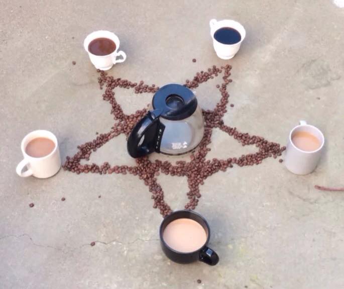 685x575, 35 Kb / кофе, чашки, пентаграмма