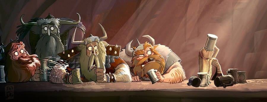 900x344, 43 Kb / викинги, девочка, бухло, пятница, шок