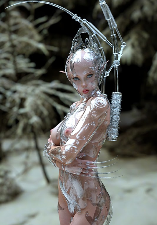 533x762, 78 Kb / Extraterrestrial, сиськи, андроид