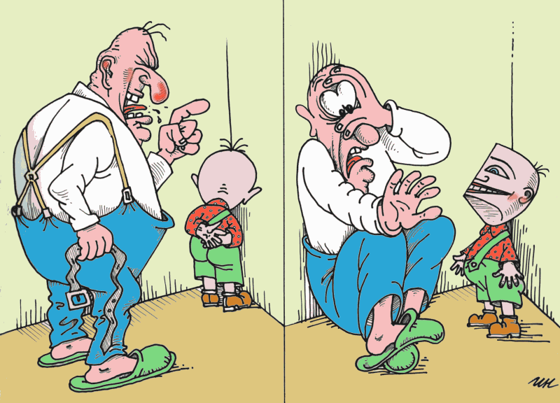 800x576, 75 Kb / наказание, ребёнок, угол, урод