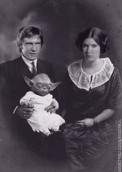 413x580, 37 Kb / Йода, Хан Соло, Звездные Войны, Принцесса Лея