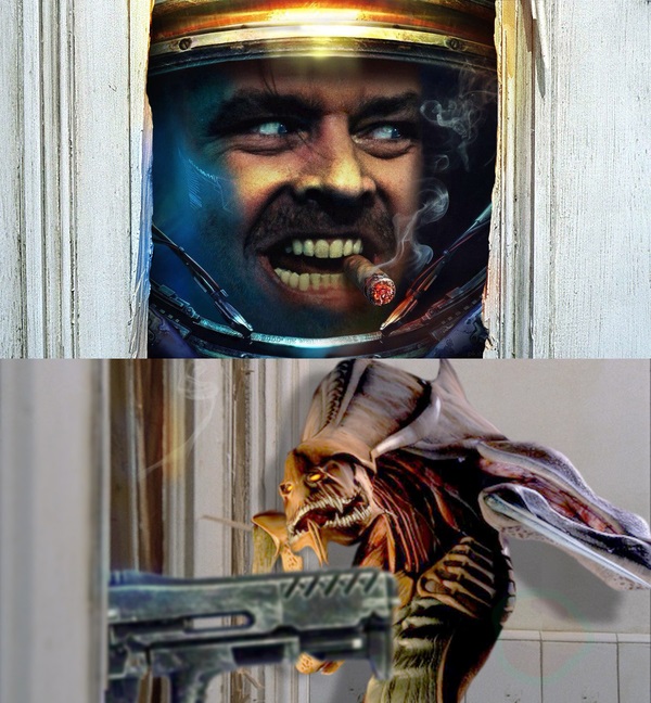 600x648, 154 Kb / sc 2, here is johny, hydralisk, джек николсон, сияние