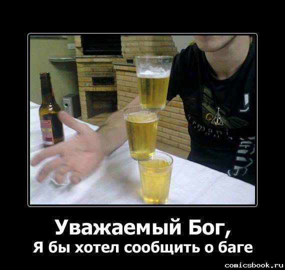 570x540, 46 Kb / пиво, бог, баг
