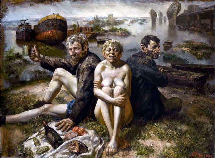 699x513, 139 Kb / шульженко, мане, завтрак на траве, ремейк