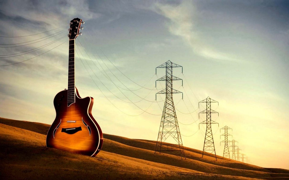 1210x756, 129 Kb / провода, столбы, гитара, фотошоп
