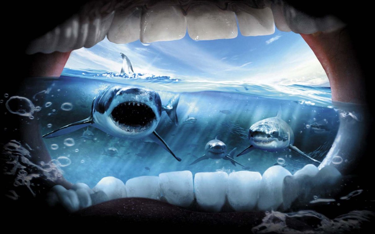 1210x756, 127 Kb / рот, зубы, акулы