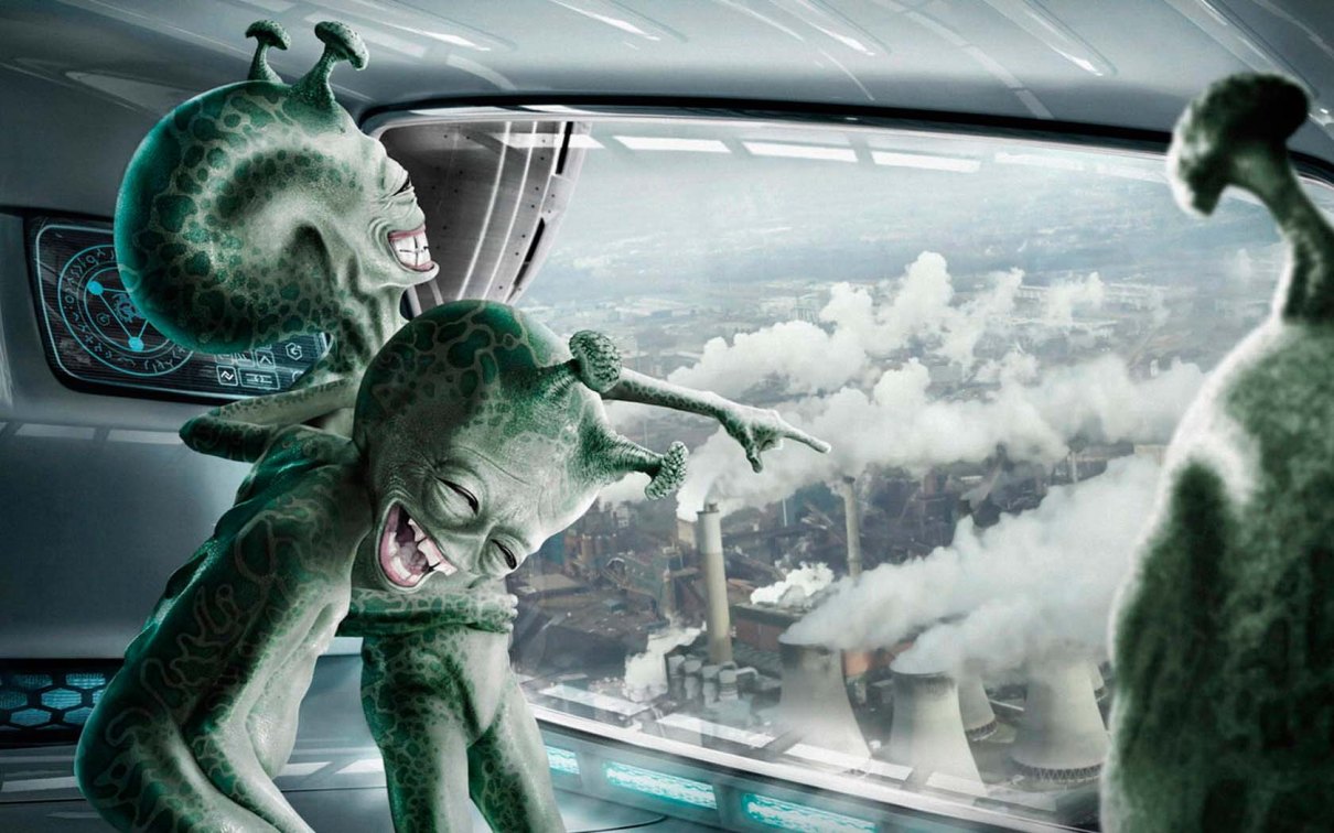 1210x756, 171 Kb / инопланетяне, трубы, дым, смех