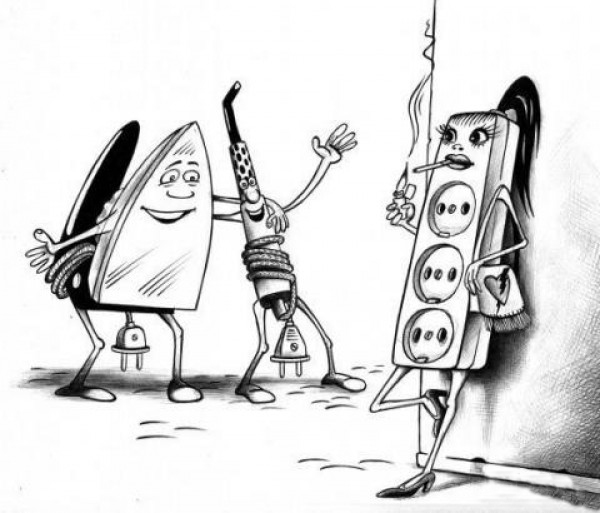 600x513, 98 Kb / утюг, паяльник, розетка