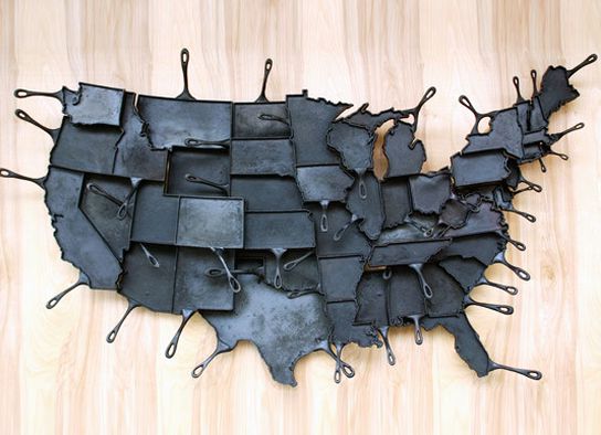 544x394, 45 Kb / сковорода, штаты, США, форма, чугун