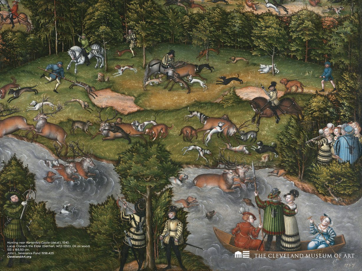 1229x922, 337 Kb / лукас кранах, возрождение, охота, картина