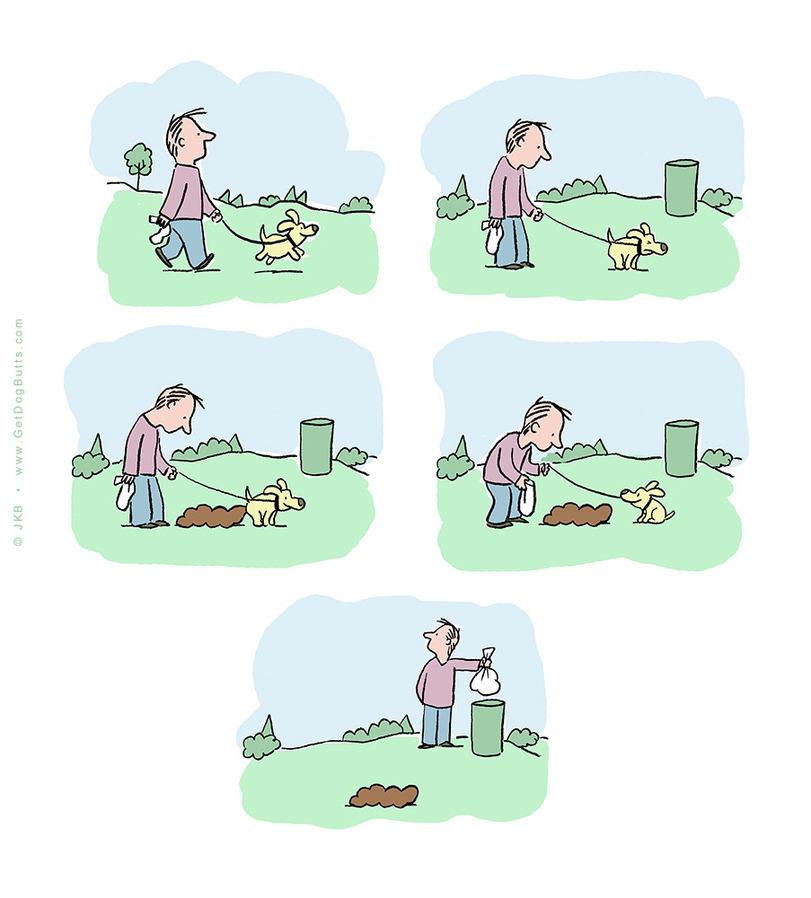 811x898, 110 Kb / собака, прогулка, дерьмо, пакет