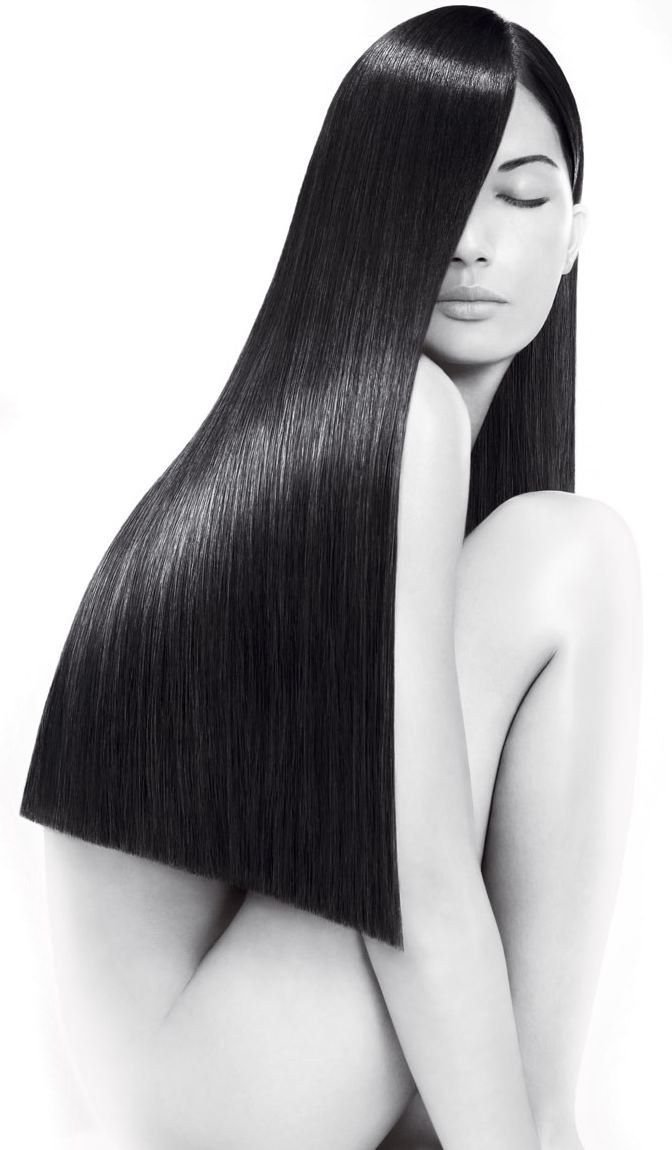 672x1150, 74 Kb / брюнетка, волосы, причёска, реклама, ч/б