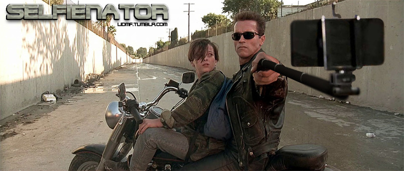 811x344, 108 Kb / терминатор, селфи, Арнольд Шварценеггер