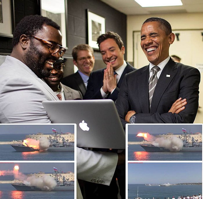 700x688, 100 Kb / смех, шутки, веселье, обама, эпл, кораблик, ракета