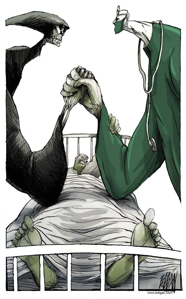 599x960, 83 Kb / доктор, смерть, больной, армрестлинг, дуэль