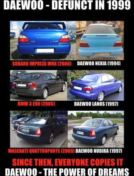 550x723, 114 Kb / Daewoo, subaru, bmw, maserati