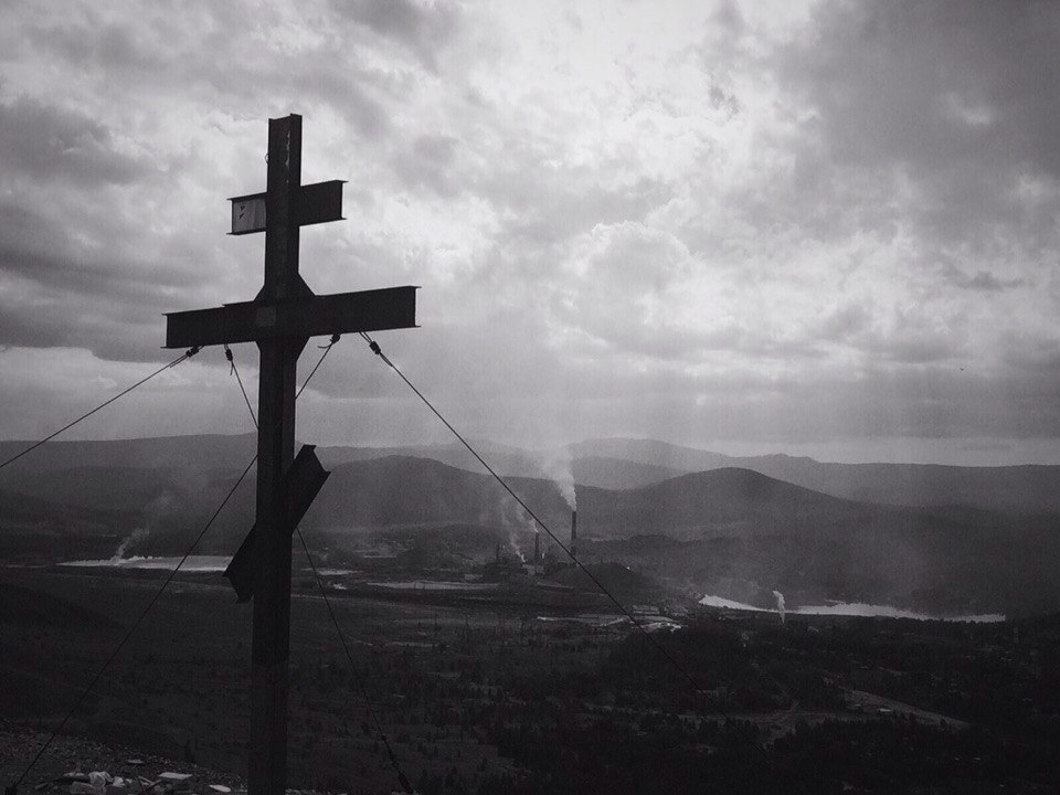 960x720, 92 Kb / Карабаш, крест, Поклонная гора, завод