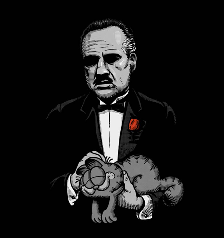 760x807, 37 Kb / крестный отец, роза, гарфилд, марлон брандо, бабочка