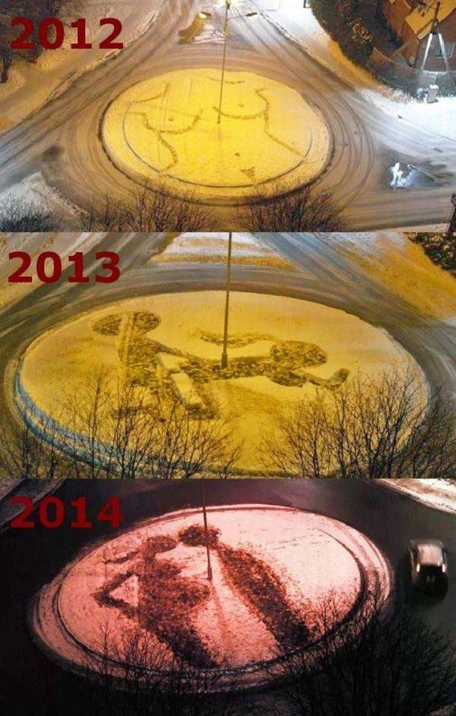 640x1004, 148 Kb / дорога, кольцо, рисунок, снег